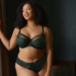 SculptresseSoutien Gorge emboîtant - Vert foret- Josephine
