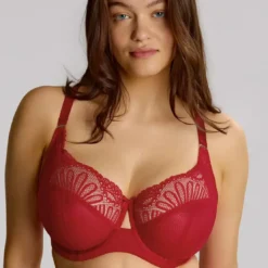 SculptresseSoutien-gorge emboitant à armatures rouge- Entice