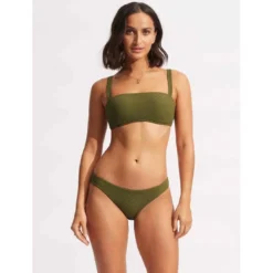 SeafollyCulotte de bain classique - Verte- Willow