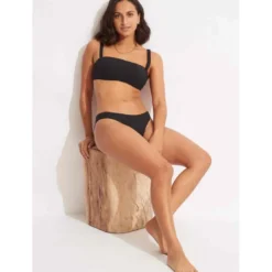 SeafollyCulotte de bain classique - Noire- Willow