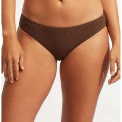 SeafollyCulotte de bain classique - Marron- Sea Dive