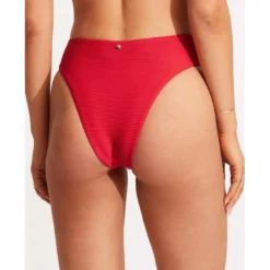 SeafollyCulotte de bain taille haute - Rouge Seafolly - Sea Dive