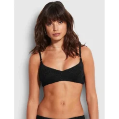 SeafollyHaut de maillot de bain bralette - Noir- Sea Dive