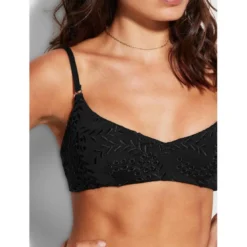 SeafollyHaut de maillot de bain bralette - Noir- Sea Dive
