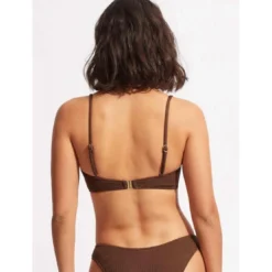 SeafollyHaut de maillot de bain bralette - Marron- Sea Dive
