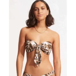 SeafollyHaut de maillot de bain bandeau - Vert- Island In The Sun