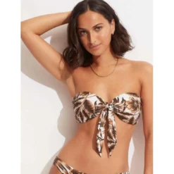 SeafollyHaut de maillot de bain bandeau - Vert- Island In The Sun