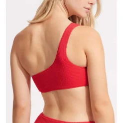 SeafollyHaut de maillot de bain one shoulder - Rouge Seafolly - Sea Dive