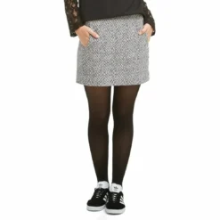 See u SoonJupe courte esprit jacquard femme See U Soon - Noir gris