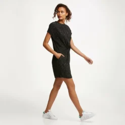 See u SoonRobe courte effet chiné noeud fantaisie femme See U Soon - Noir