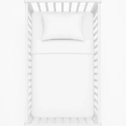 SeleniaCouette bébé blanche Coton 57 fils anti-acariens Tempérée