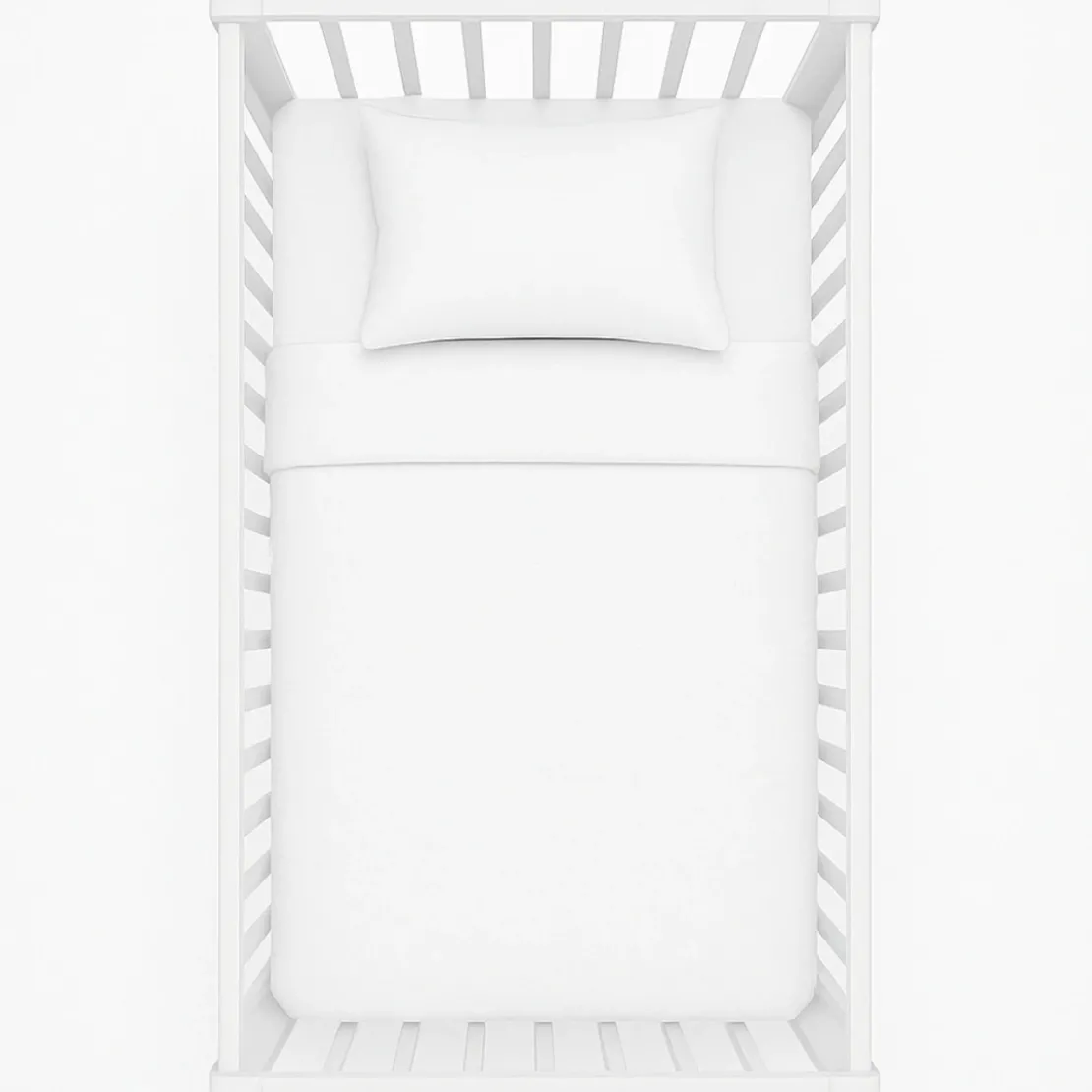 SeleniaCouette bébé blanche Coton 57 fils anti-acariens Tempérée
