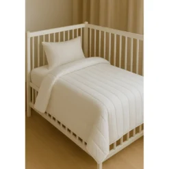 SeleniaCouette bébé blanche Microfibre Tempérée