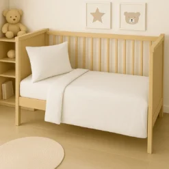 SeleniaCouette bébé blanche Microfibre Tempérée