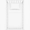 SeleniaCouette bébé blanche Microfibre anti-acariens et anti-bactériens Tempérée