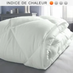 SeleniaCouette bébé microfibre synthétique 200 gm2 traitée Sanitized® anti-acariens - Blanc