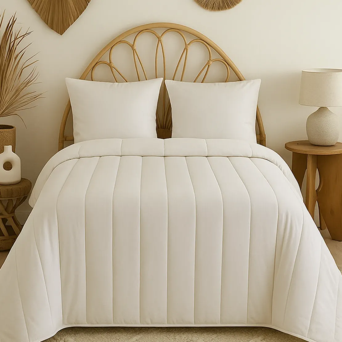 SeleniaCouette Blanche Coton Bio - Tempérée - 200x200