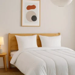 SeleniaCouette Blanche 100 % Coton Percale 91 fils - Chaude - 200x200