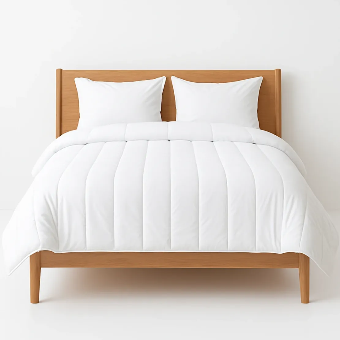 SeleniaCouette Blanche 100 % Coton Percale 91 fils - Chaude - 200x200