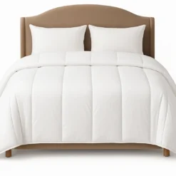 SeleniaCouette blanche "Recyclée" Microfibre - blanc