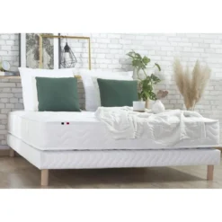 SeleniaEnsemble Matelas Ressorts 5 Zones STAR et Sommier Blanc