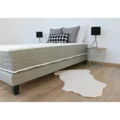 SeleniaEnsemble Sommier + Matelas Ressorts Ensachés MAT 7 zones de confort Sélenia
