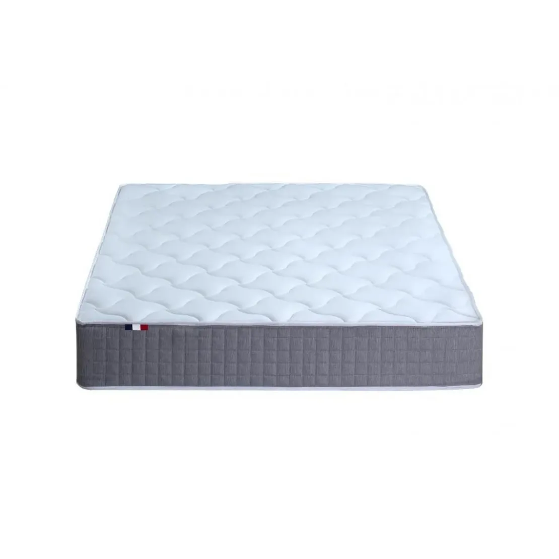 SeleniaEnsemble Sommier + Matelas Ressorts Ensachés MAT 7 zones de confort Sélenia