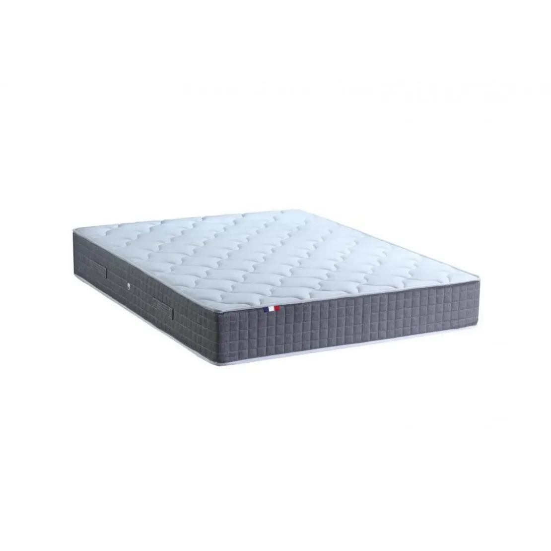 SeleniaEnsemble Sommier + Matelas Ressorts Ensachés MAT 7 zones de confort Sélenia
