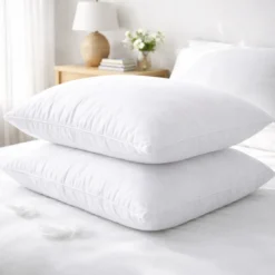 SeleniaLot de 2 oreillers blancs fermes "Anti-Moustiques et Anti-Punaises de lit" - Microfibre