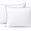 SeleniaLot de 2 oreillers blancs fermes "Prestige" - Coton Percale