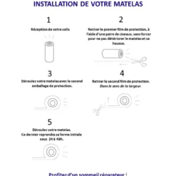 SeleniaMatelas Roulé Mousse Haute Résilience CIRRUSO - Made In France