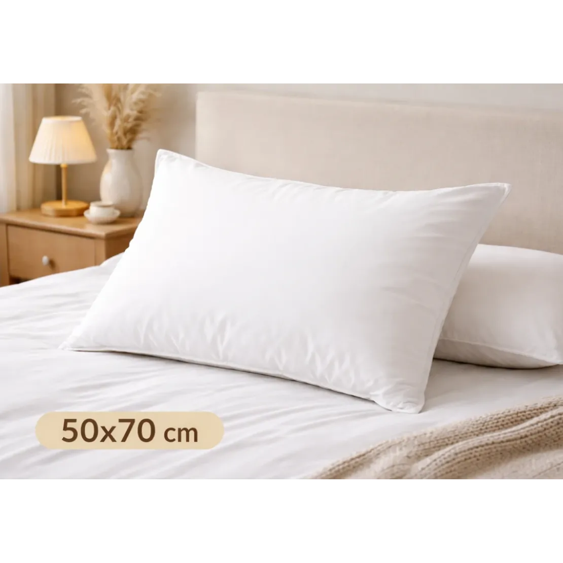 SeleniaOreiller blanc moelleux "Hygiène Plus" - Microfibre - blanc