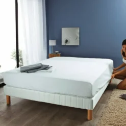 SeleniaProtège-matelas imperméable forme drap-housse SELENIA en jersey extensible avec film PU - Blanc
