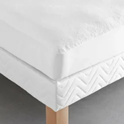 SeleniaProtège-matelas imperméable éponge microfibre - blanc