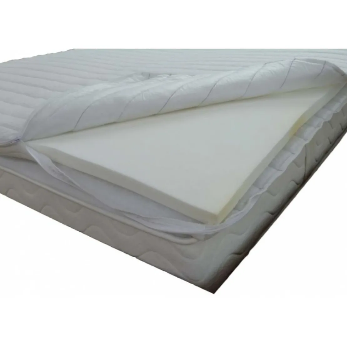 SeleniaSurmatelas mousse mémoire de forme Déhoussable & Lavable ADAM