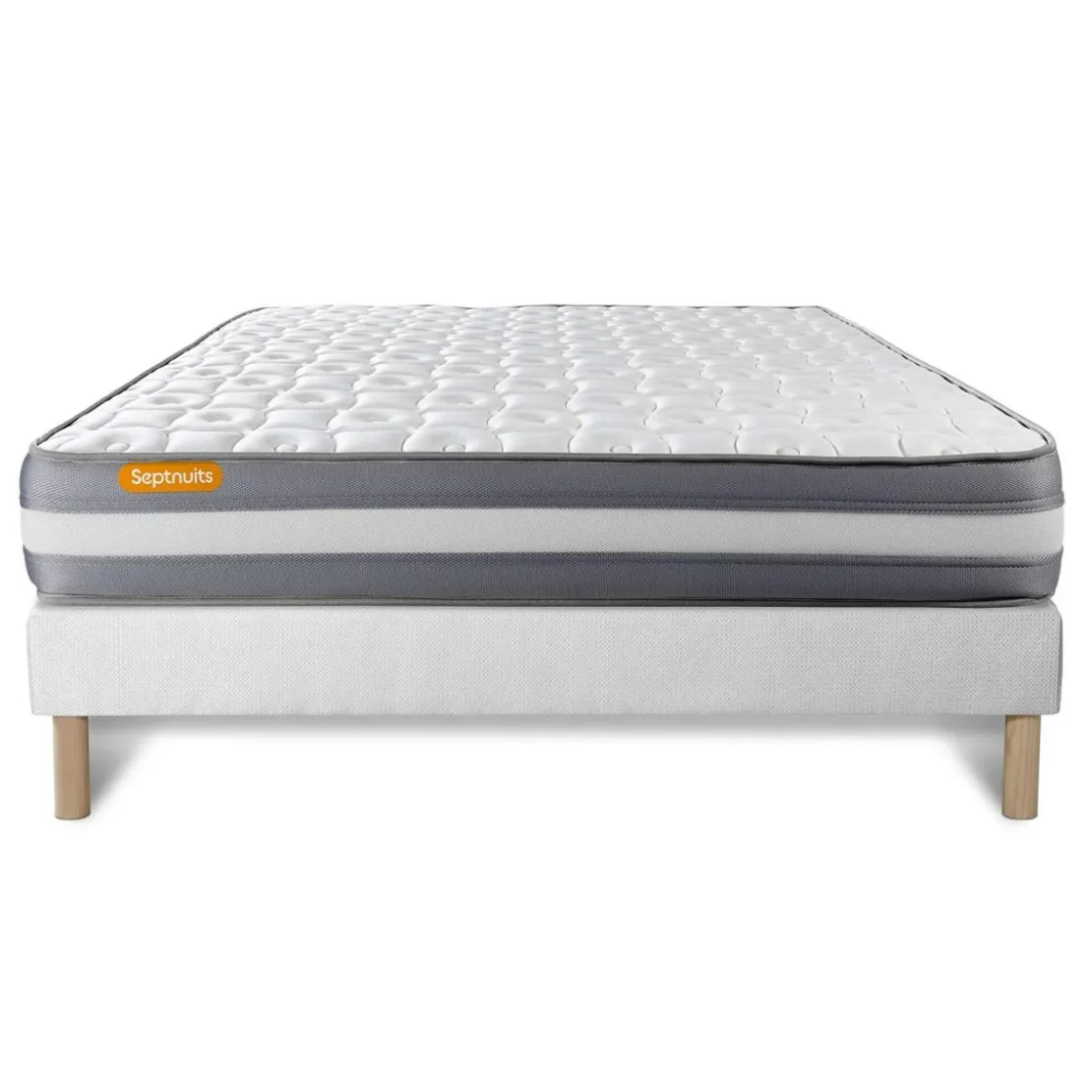 SeptnuitsMatelas avec sommier Memo Plus Memoire de forme 3 zones