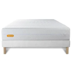 SeptnuitsMatelas et sommier Memo Bio Mousse a memoire de forme 5 zones de confort Maxi epaisseur Dehoussable
