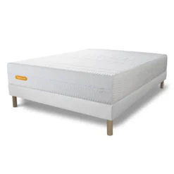 SeptnuitsMatelas et sommier Memo Bio Mousse a memoire de forme 5 zones de confort Maxi epaisseur Dehoussable