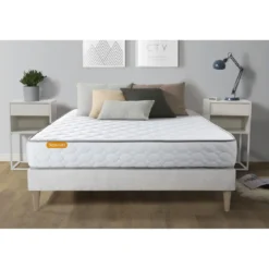 SeptnuitsMatelas Memoire de forme et sommier kit blanc