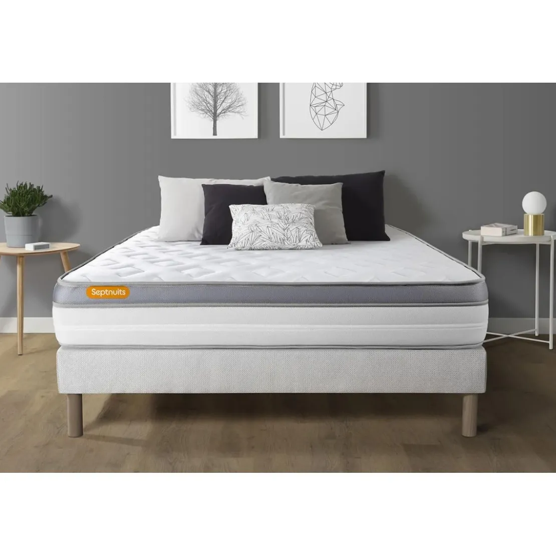 SeptnuitsMatelas sommier Memo Zen Mousse a memoire de forme 5 zones de confort MAXI epaisseur