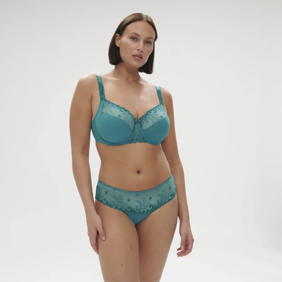 Simone PérèleShorty avec dentelle - Bleu- DELICE
