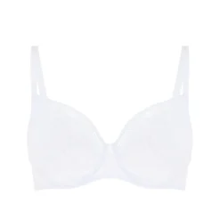 Simone PérèleSoutien-gorge avec armatures moulé décolleté plongeant blanc- COMÈTE