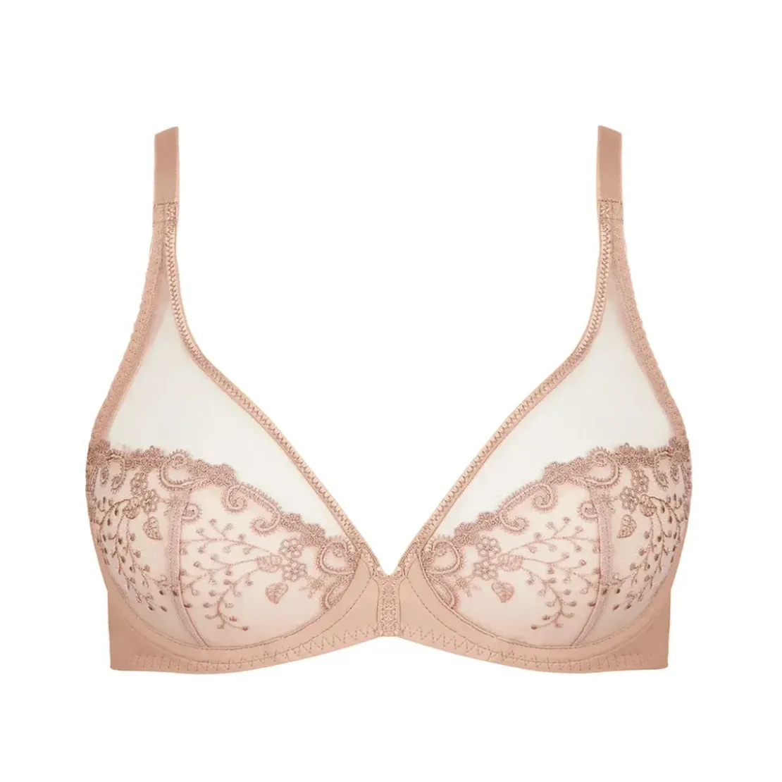 Simone PérèleSoutien-gorge avec armatures décolleté plongeantPeau- DELICE