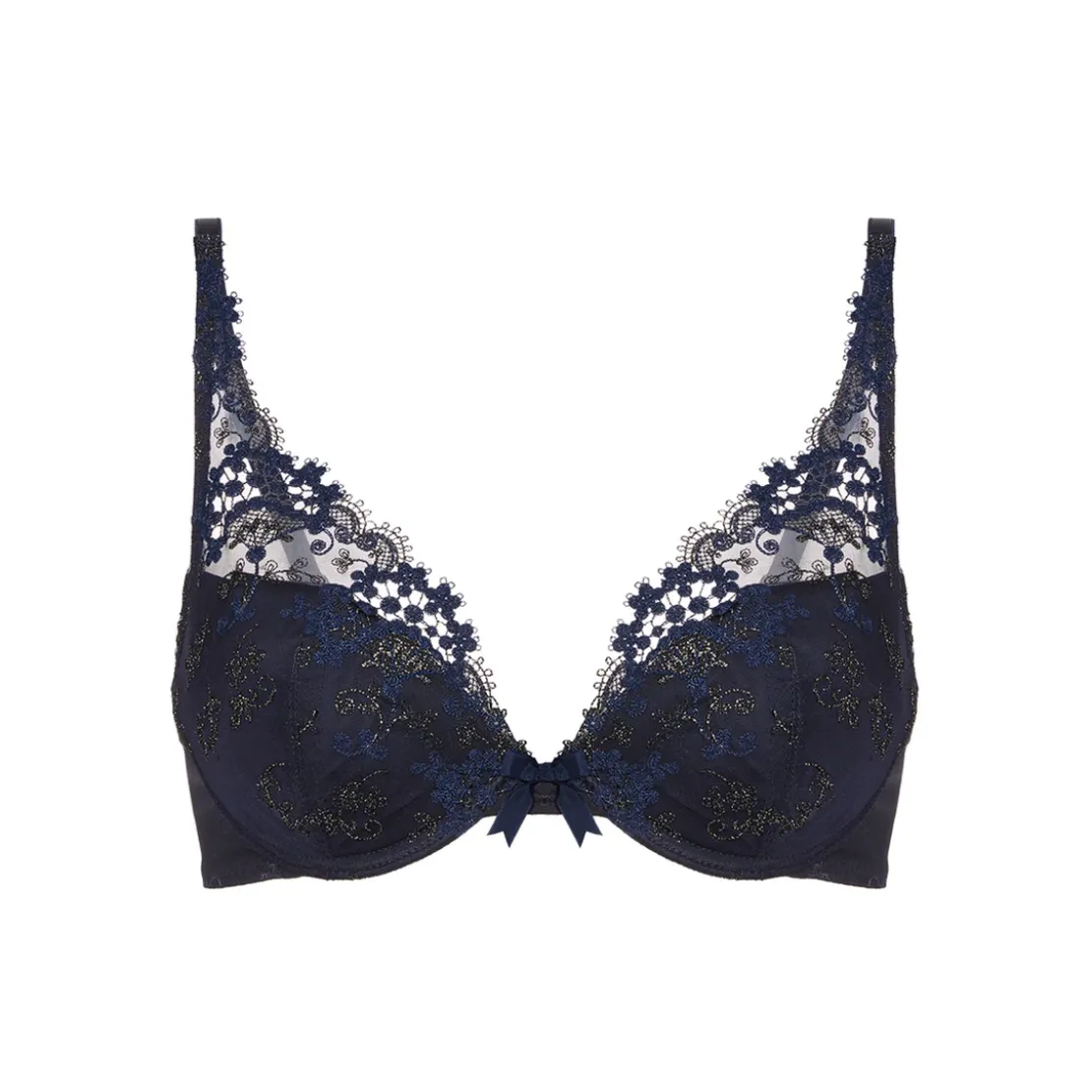 Simone PérèleSoutien-gorge push-up décolleté plongeant - Saphir bleu- WISH