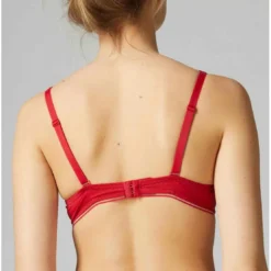Simone PérèleSoutien-gorge Triangle Armatures - Rouge Bloom- Bloom