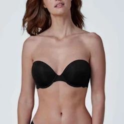 Skarlett BlueSoutien-gorge bandeau armatures - Skarlett Blue Noir- Goddess