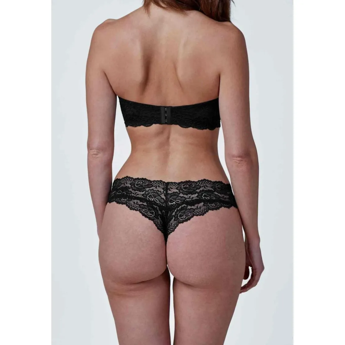 Skarlett BlueSoutien-gorge bandeau armatures - Skarlett Blue Noir- Goddess