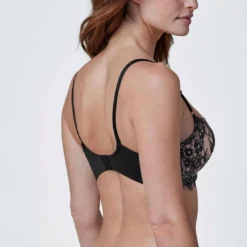 Skarlett BlueSoutien-gorge balconnet armatures motif floral Noir - Entice- Entice