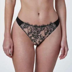 Skarlett BlueString Noir Motif floral - Entice- Entice