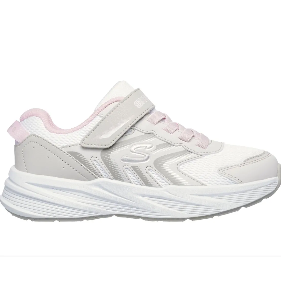 SkechersBasket fille Microspec tread Blanc